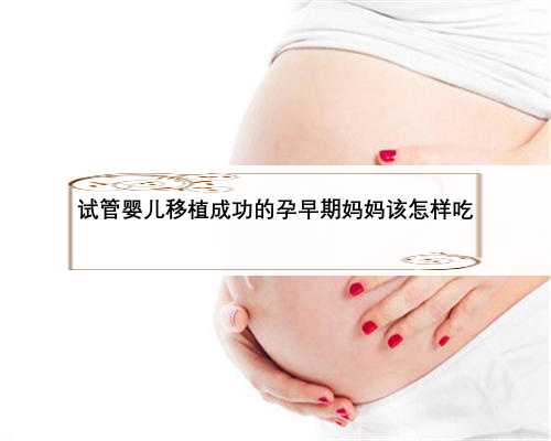 试管婴儿移植成功的孕早期妈妈该怎样吃